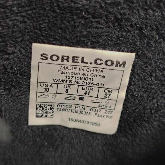 Sorel Boots Womens 10 Fancy Lace II Winter Snow Leather Duck Boots DNL-2125 - Picture 7 of 13